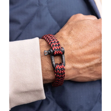Pig & Hen Gorgeous George Brick Red Black Bracelet P14-294900