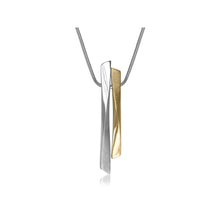 Pamela Lauz Grass Duo Bronze and Silver Pendant GRA-B015-16