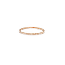 Laughing Sparrow Hammered Simple Stacker Ring Rose Gold-filled 205-01