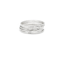 Laughing Sparrow Hammered Simple Stacker Ring Sterling Silver 203-01