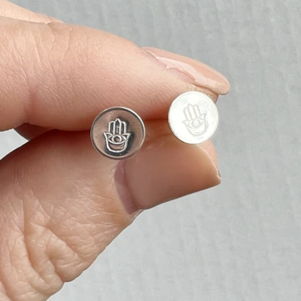 Laughing Sparrow Hamsa Studs 116