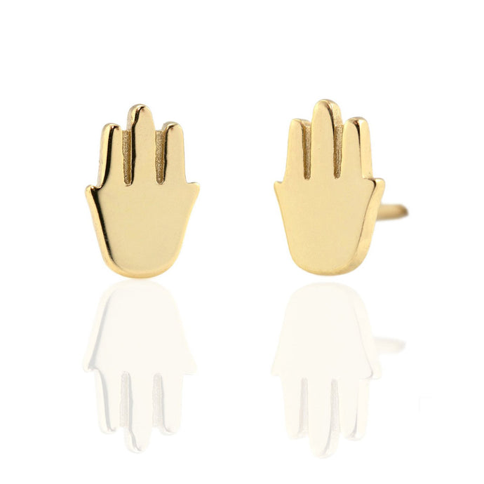 Kris Nations Hamsa Studs Gold E649-G