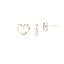 Kris Nations Heart Outline Studs Silver E788-S