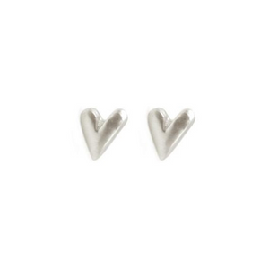 Philippa Roberts Heart Studs Silver 277SE