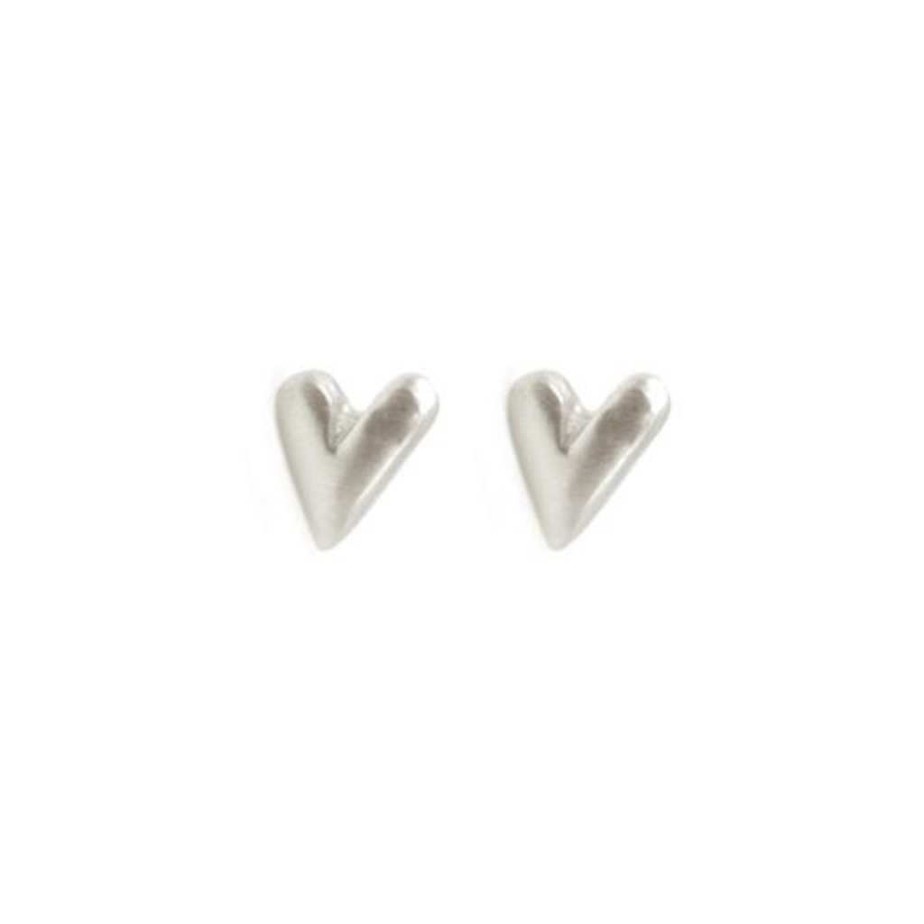 Philippa Roberts Heart Studs Silver 277SE
