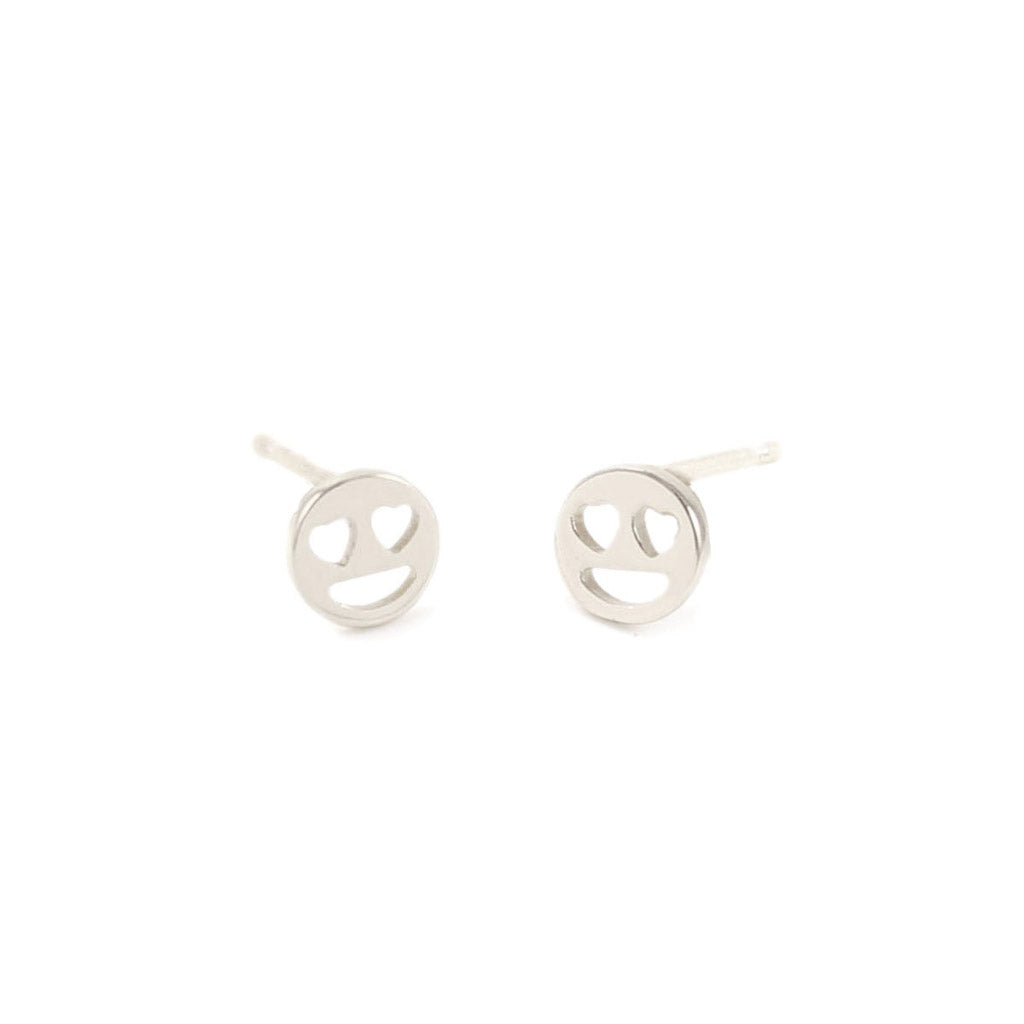 Heart Eyes Emoji Studs
