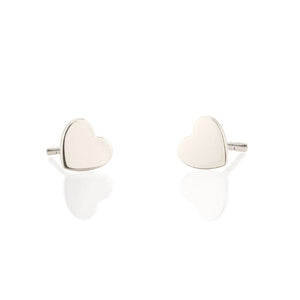 Kris Nations Heart Studs Silver E-HRT-S