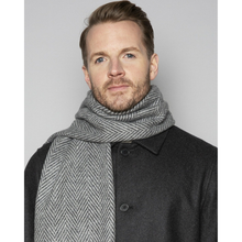 Foxford Woollen Mills Oxford & Pearl Herringbone Cashmere Scarf 4259/K10