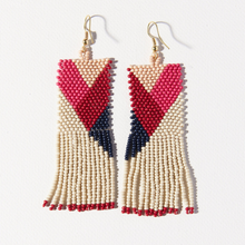 Ink + Alloy Charlotte Angles Fringe Earrings Hot Pink SBER2600HP