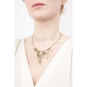 Silver Seasons Hydrangea Necklace 8335BZ