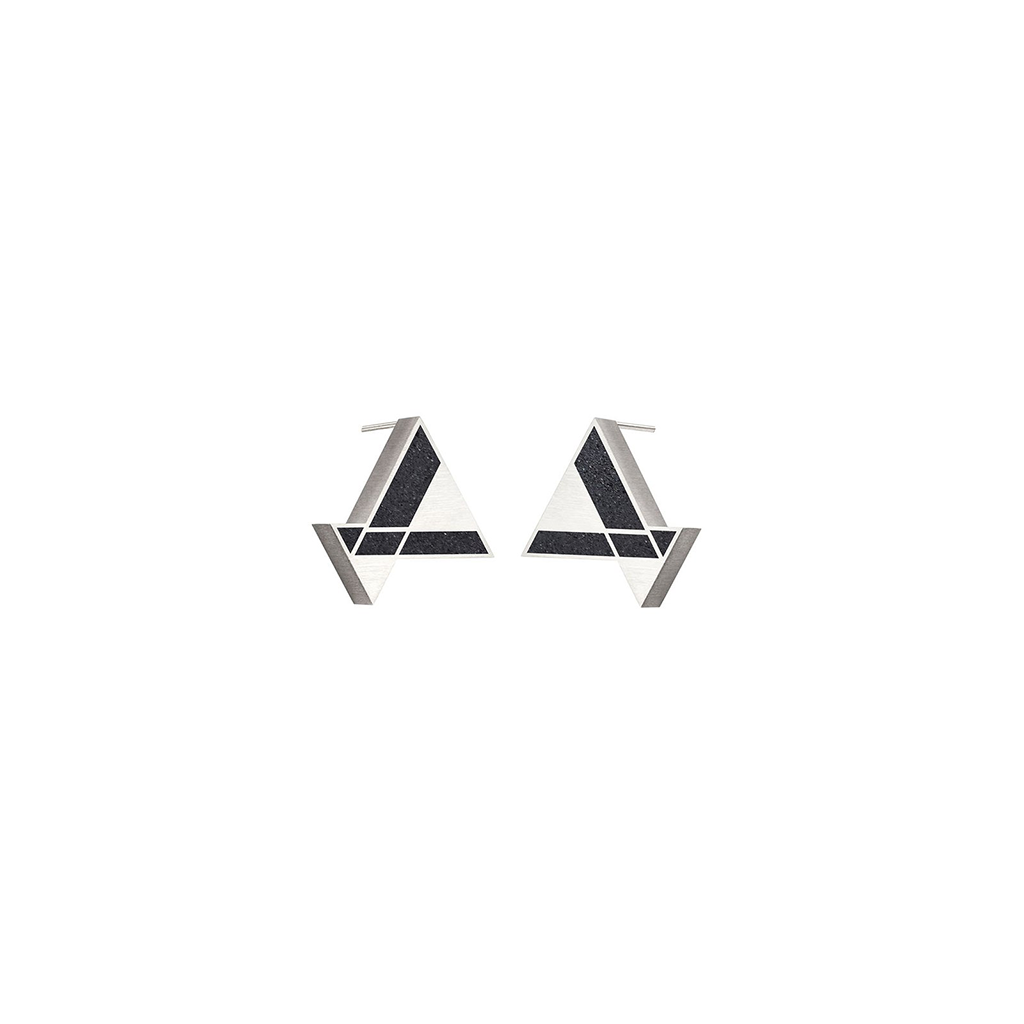 KONZUK Imperial Hotel Triangle Studs FLW-IG-TRISTUD-S-K