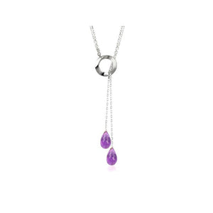 Pamela Lauz Infinity Lariat Amethyst INF-S006