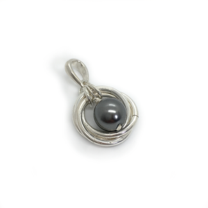 Lisa Ridout Jackie O Pendant Dark Grey