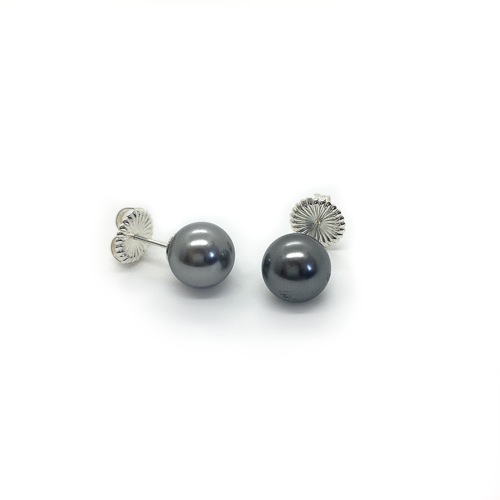 Lisa Ridout Jackie O Studs Dark Grey