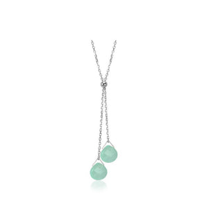 Pamela Lauz Lantern Ocean Quartz Lariat LAN-S042