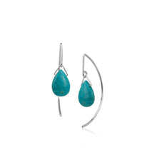 Pamela Lauz Lantern Turquoise Sterling Silver Earrings LAN-S004