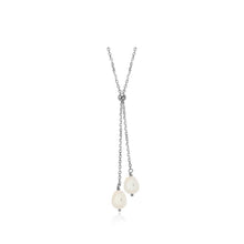 Pamela Lauz Lantern White Pearl Lariat LAN-S031
