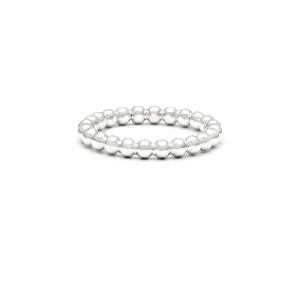 Laughing Sparrow Large Bead Ring Silver 211
