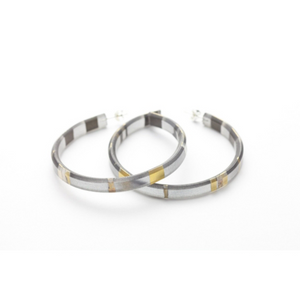 dconstruct Large Ecoresin Hoops Electra Gold EGD-EBH
