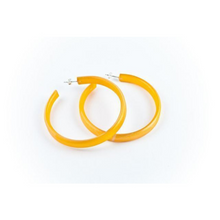 dconstruct Large Ecoresin Hoops Fossil Leaf Tangerine FLT-EBH