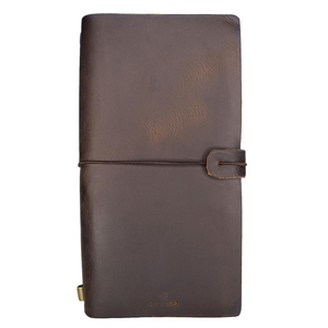 Uppdoo Journey Large Leather Bound Traveler's Notebook Chestnut