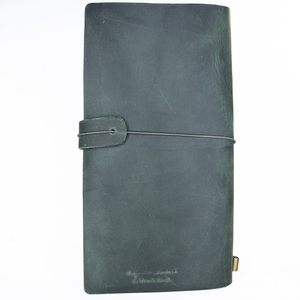 Uppdoo Journey Large Leather Bound Traveler's Notebook Hunter Green