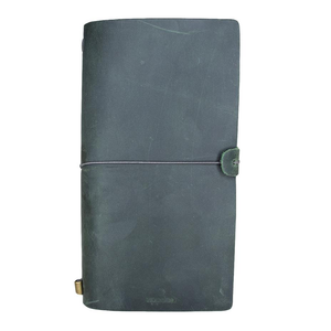 Uppdoo Journey Large Leather Bound Traveler's Notebook Hunter Green