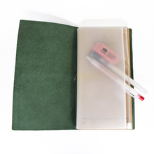 Uppdoo Journey Large Leather Bound Traveler's Notebook Hunter Green