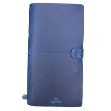 Uppdoo Journey Large Leather Bound Traveler's Notebook Navy