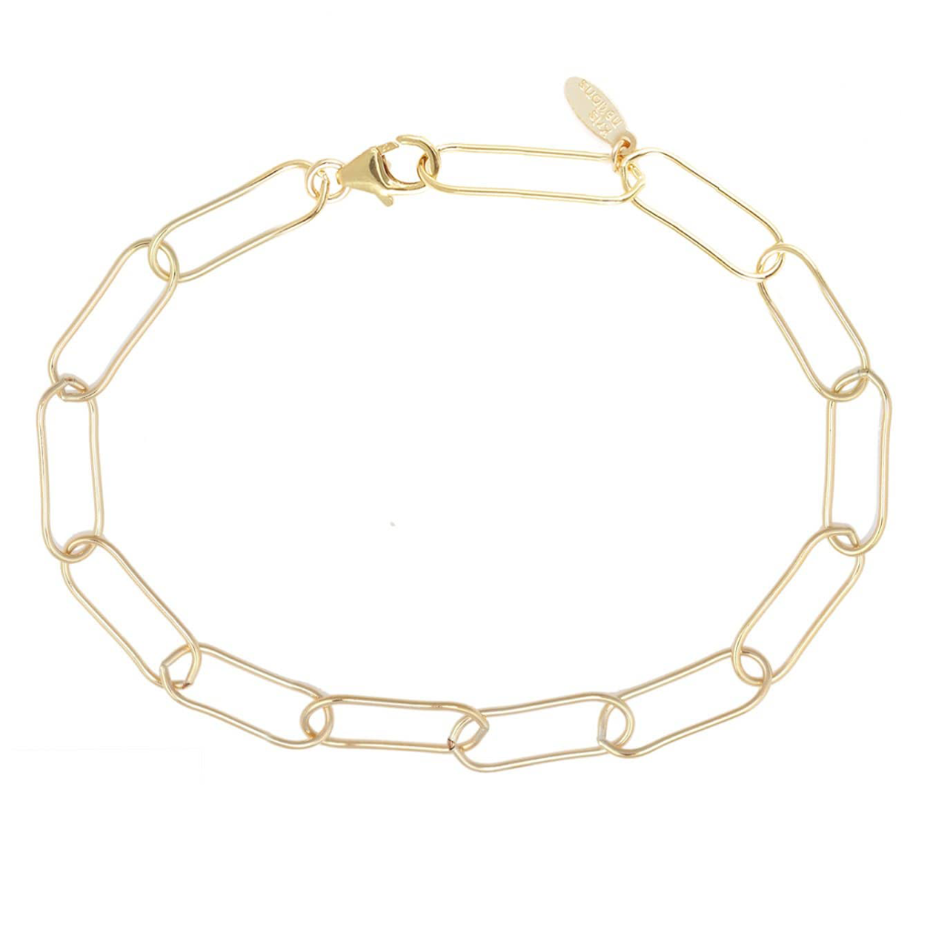 Kris Nations Large Link Chain Bracelet Gold B335-G