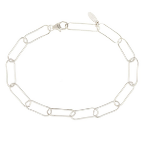 Kris Nations Large Link Chain Bracelet Silver B335-S