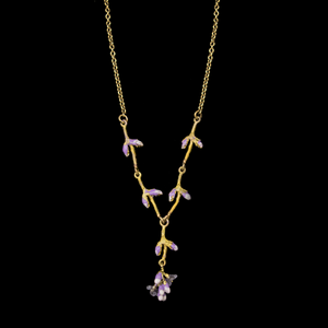 Silver Seasons Lavender Necklace 9319BZ