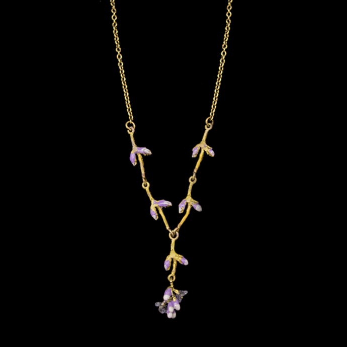 Silver Seasons Lavender Necklace 9319BZ