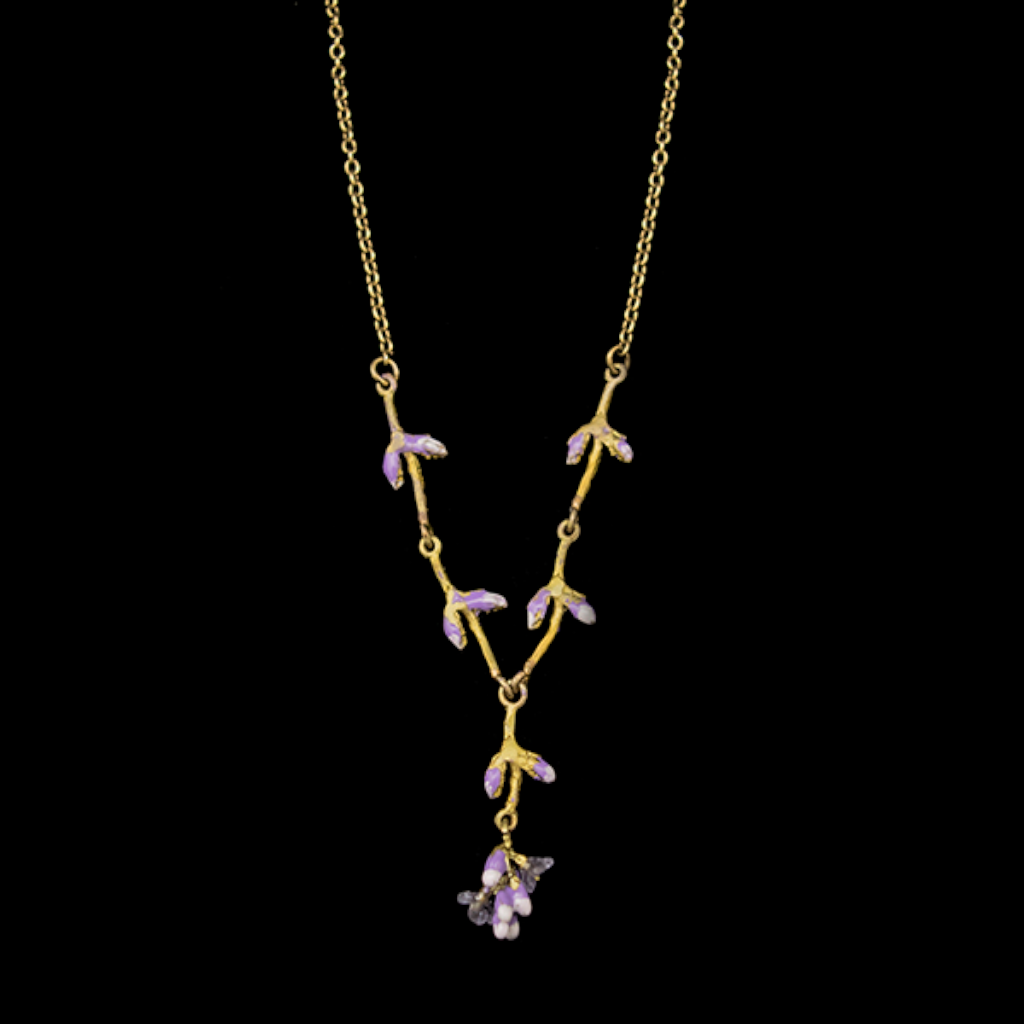 Silver Seasons Lavender Necklace 9319BZ