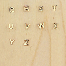 Kris Nations Letter Studs Gold