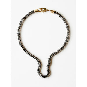 Michelle Ross Lev Antique Silver Necklace MN16