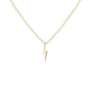 Kris Nations Lightning Bolt Necklace Gold N-BOLT-G