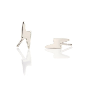 Kris Nations Lightning Bolt Studs Silver E-BOLT-S