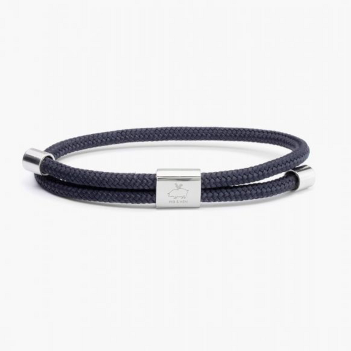 Pig & Hen Little Lewis Navy 4mm Bracelet P36-FW21-163000