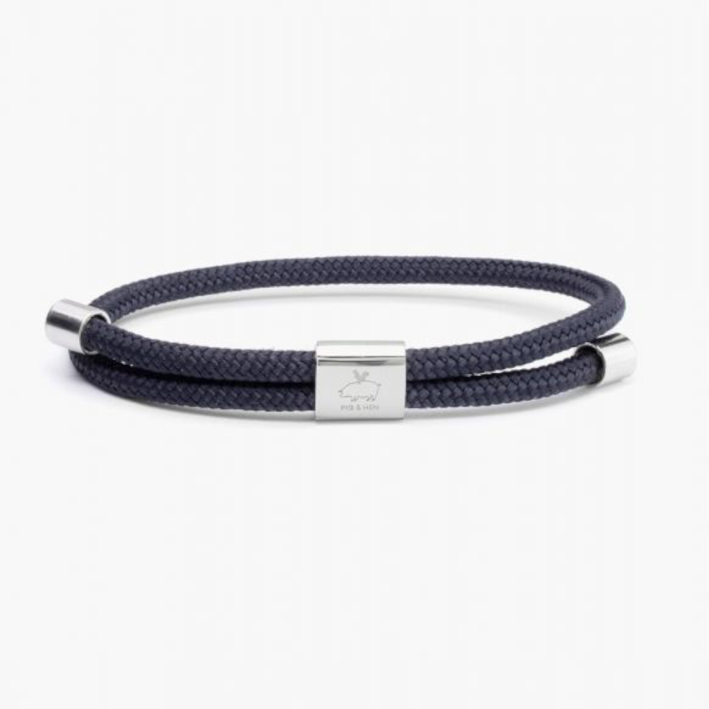 Pig & Hen Little Lewis Navy 4mm Bracelet P36-FW21-163000