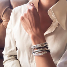 Lizzy James Lizzy Classic Silver Wrap Bracelet