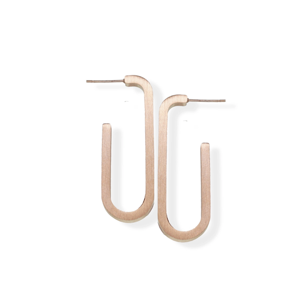 jj+rr London Earrings Rose Gold 9E26RG