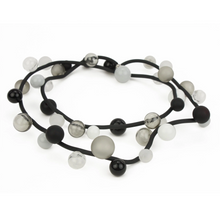 Alicia Niles Long Bolla Necklace Black & White BO058BKWH