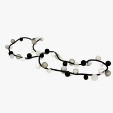 Alicia Niles Long Bolla Necklace Black & White BO058BKWH