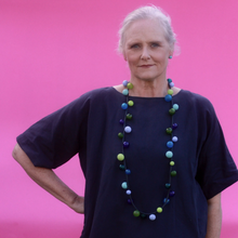 Alicia Niles Long Bolla Necklace Blue & Green BO058BLGR