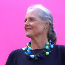 Alicia Niles Long Bolla Necklace Blue & Green BO058BLGR