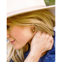 jj+rr Lucia Earrings Gold 9E27G