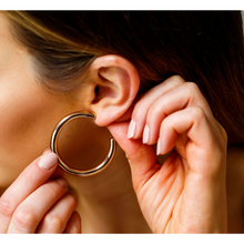 jj+rr Luxe Bold Hoops Gold 9E21G