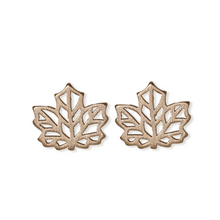 jj+rr Maple Leaf Origami Studs Rose Gold 7E9-RG