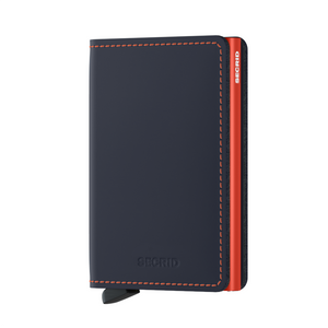 Secrid Matte Night Blue & Orange Slimwallet SM-NIGHT BLUE & ORANGE